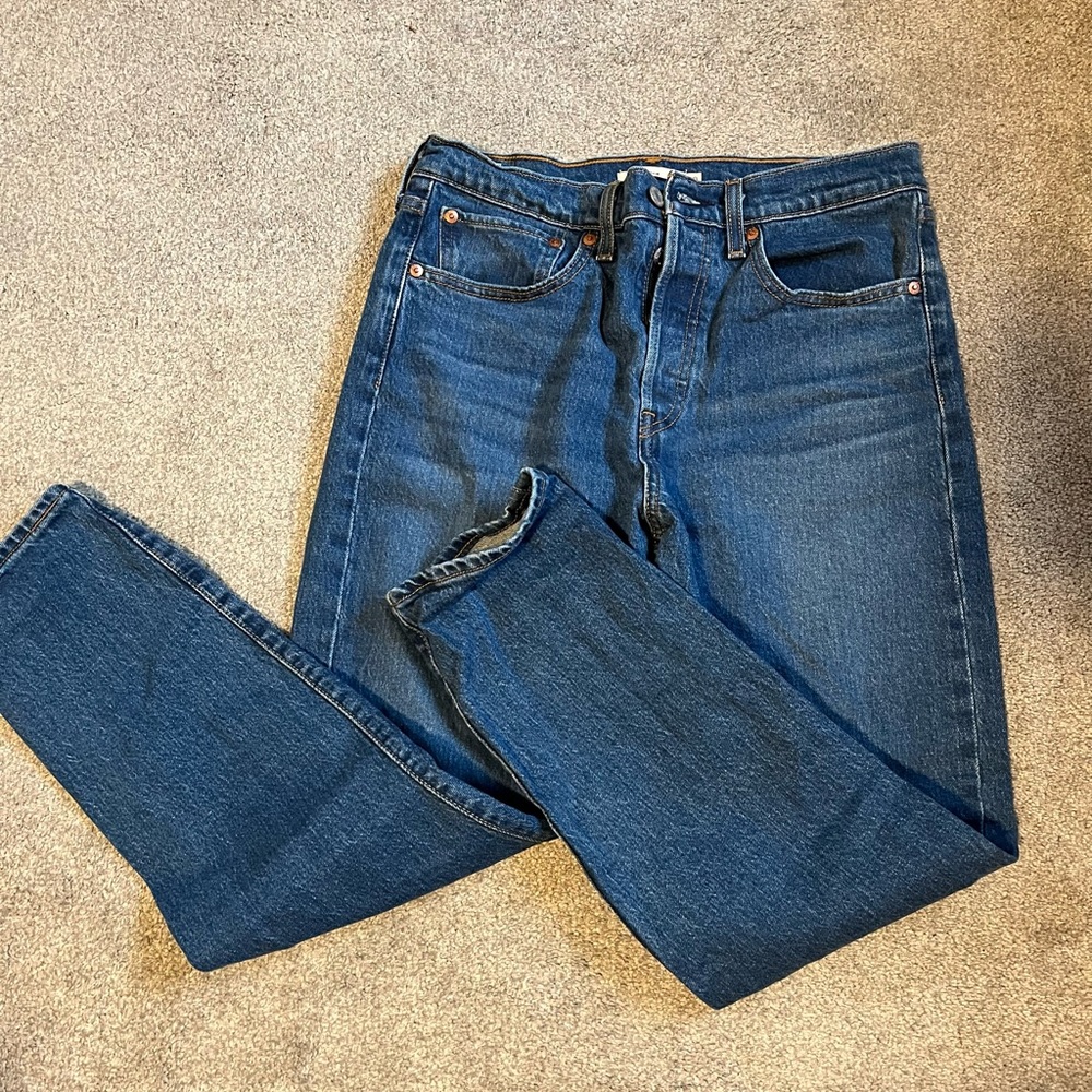 Vintage Levi’s wedgie mom jean in dark wash